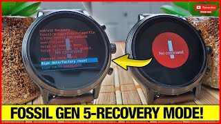 Fossil Gen 5-Recovery Mode Options!