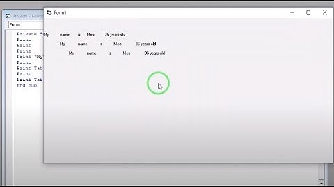 Vb 6.0 #28 Sample of Tab Function