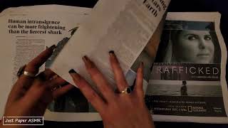 😉ASMR Soft Newspaper Crumpling, Smoothing and Page Turning ▪︎ Sleep, Study & Relaxation ▪︎No Talking screenshot 4