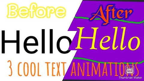 3 cool text animations (ON KINEMASTER)