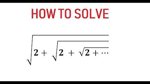 Super Square Root | Never Ending Square Root | The Fact Story