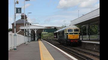 GBRF 69005 passing Arundel working 0Z69 Tonbridge - Eastleigh.