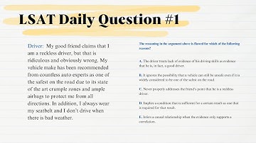 LSAT Example Flaw Question #1 Explained