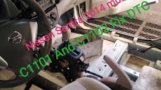 How C1101 And C1102 in nissan sentra 2014.