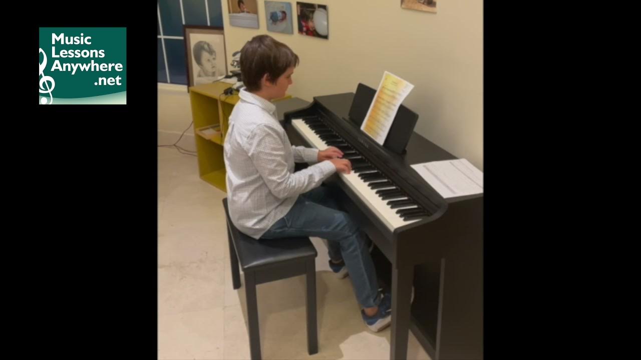 ABRSM Grade 1 Piano Exam Distinction Odysseas playing his exam pieces
