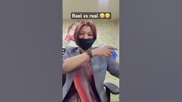 Thumbnail of Reel vs real 😬😬🤣🤣🤣 #music #song