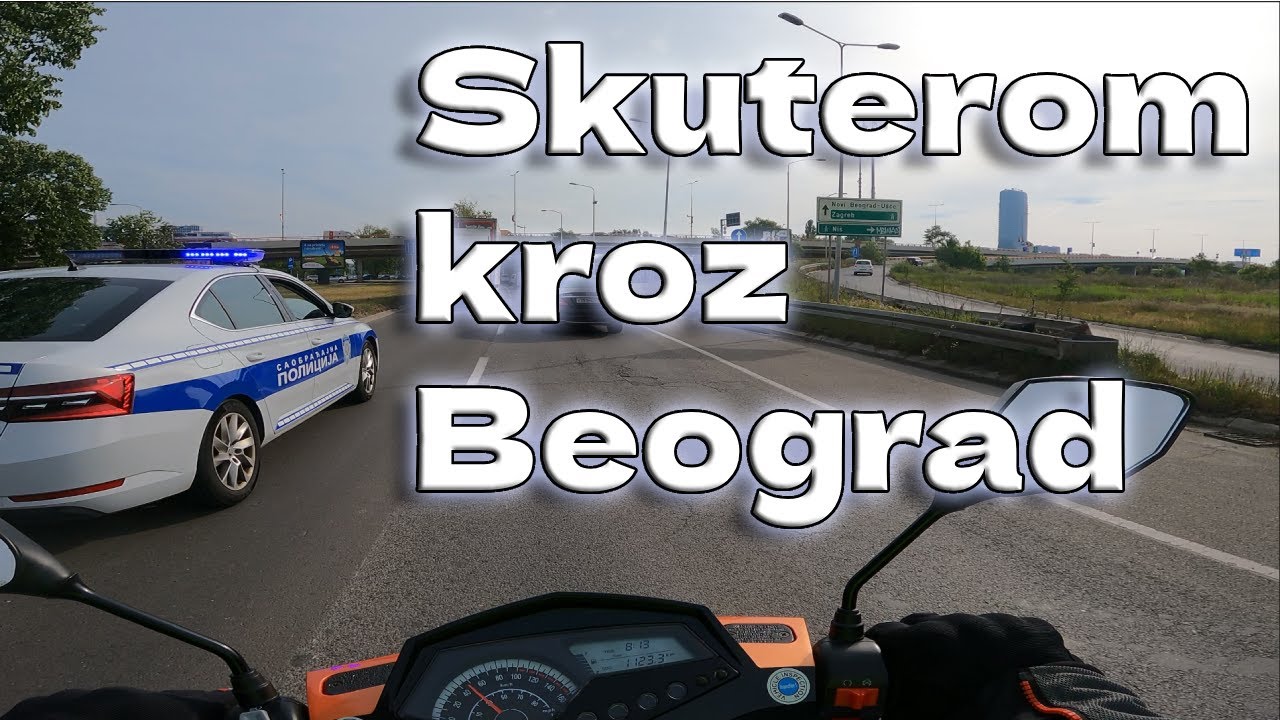 Vožnja skuterom od 125cc kroz Beograd | Riding a 125cc  Scooter Through Belgrade