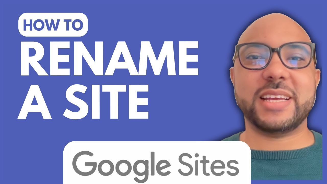 How to Rename a Site in Google Sites - YouTube