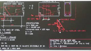 REINFORCEMENT DESIGN for Precast Concrete Beam - Crack Prevention