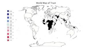 Political Economy of Institutions and Development- 2.3.1. Visualization  World Map of Trust