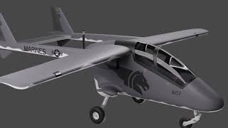 #Bronco II - #Advanced High-Perf #Recon Light Attack #Aircraft #3D #model Render