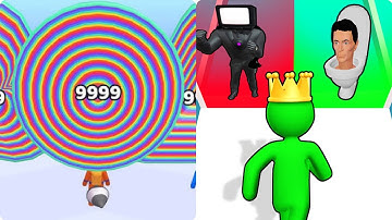 Noob vs Pro Giant Rush vs Layer man Run 3D Max Level Mobile Game Play