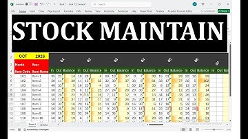How to Create Monthly Stock Report in Excel (Opening, Purchase, Sale, Closing)