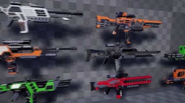 UE4 Robotic modular weapons