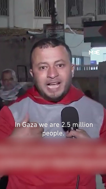 Palestinian man interrupts live broadcast, delivers message from “the heart of Gaza”