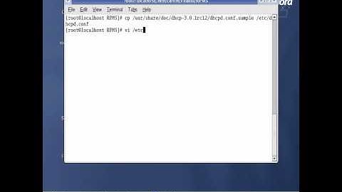 Configure DHCP Server on Fedora Core 2 in 10 minutes!!!