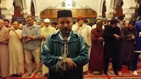 القارئ محمد حسوة الليلة الرابعة من رمضان 1438 من مسجد محمد السادس بفرنسا