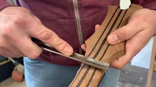 Rough shaping a neck volute (Time lapse video)