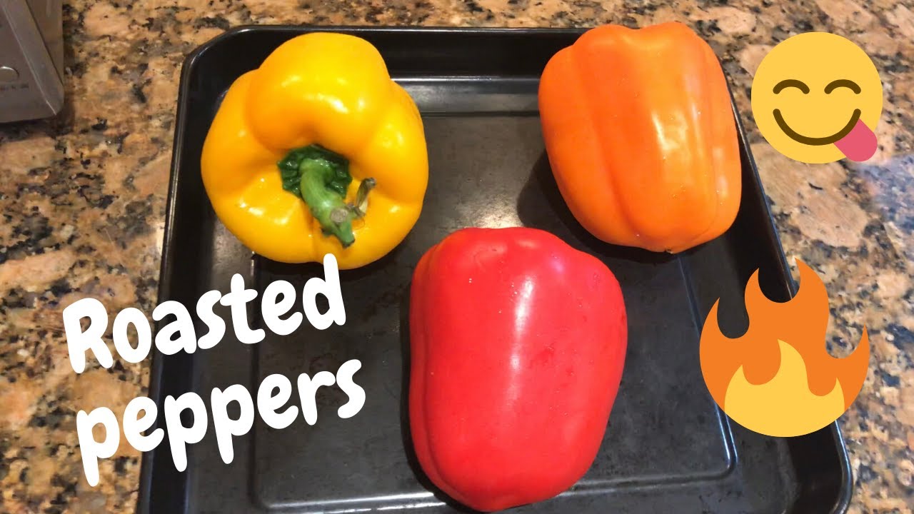 Roasted Peppers. When Your Peppers Have Been Hiding In The Fridge For Too Long, Roast Em!