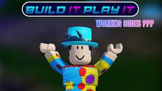*ALL* THE WORKING CODES IN ROBLOX BUILD IT PLAY IT 2026