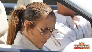 Jennifer Lopez and vocal coach Stevie Mackey in Los Angeles