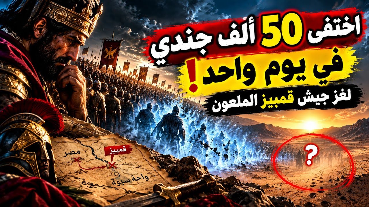 اختفى 50 ألف جندي في يوم واحد! لغز جيش قمبيز الملعون