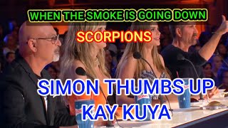 EXTRA ORDINARY VOICE WHEN THE SMOKE IS GOING IS DOWN SCORPIONS AMERICAS GOT TALENT PARODY #AGT