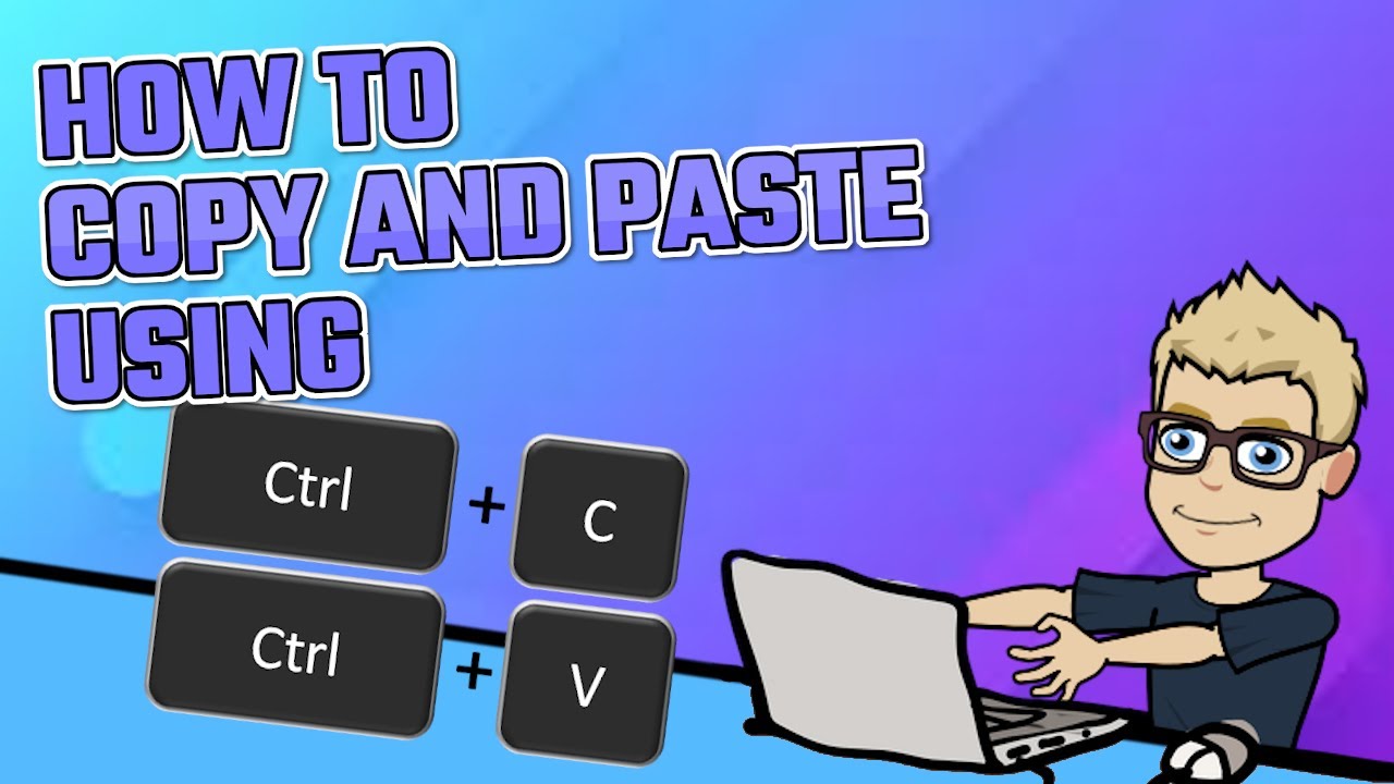 How to Copy and Paste using a keyboard shortcut - YouTube