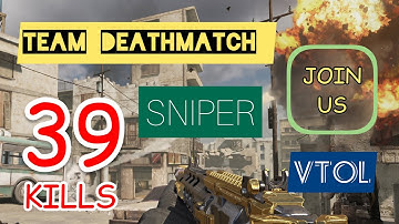 39 KILLS | SNIPER | VTOL |TEAM DEATHMATCH | LOCUST RIFLE | CROSSFIRE | CALL OF DUTY MOBILE (CODM)