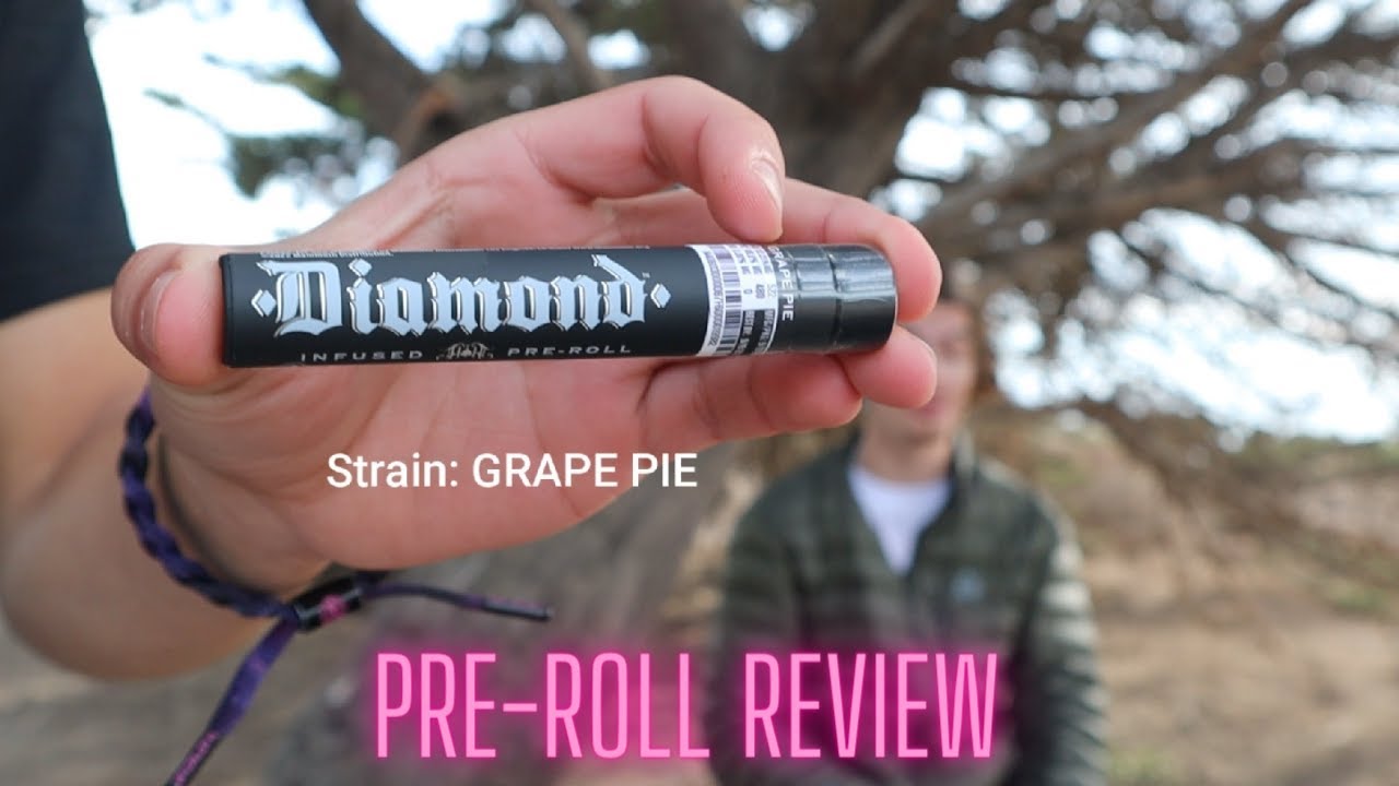 Heavy Hitters Diamond Pre-Roll Review! (🔥Strain: GRAPE PIE 55%😱)
