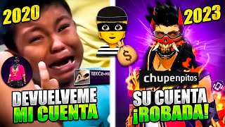 Busque el ID de CUENTAS ROBADAS de NIÑOS en FREE FIRE😱 Encontre a niño que Cayo en ESTAFA!!