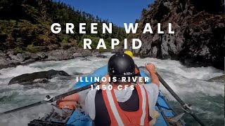 Green Wall Rapid on the Illinois River at 1450 cfs