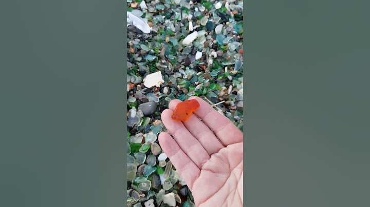 Sea glass hunting on the glass beach