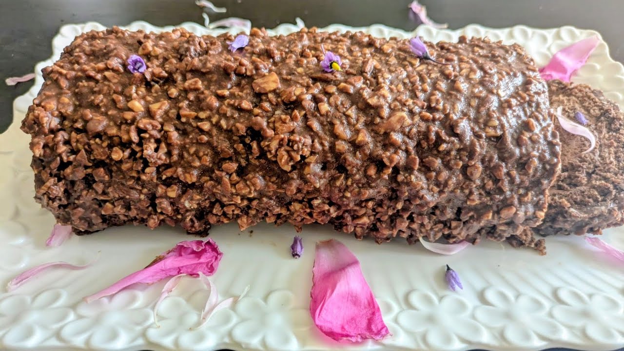 سنيكرز سويسرول بالشوكولا واللوز 😋 بطريقة احترافية 💯 والنتيجة مبهرة 🥰