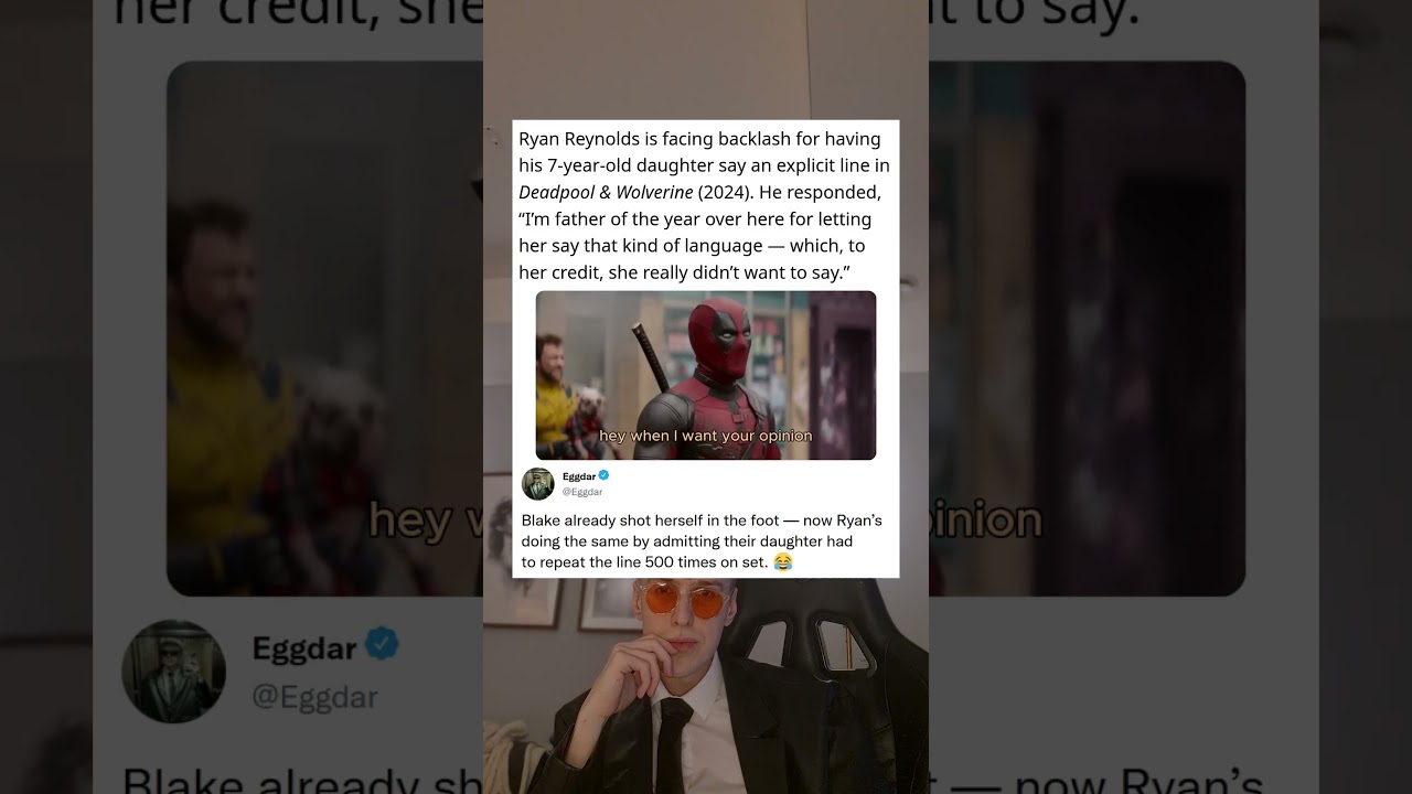Райан Рейнольдс столкнулся с негативной реакцией из-за того, что его семилетняя дочь произнесла н...