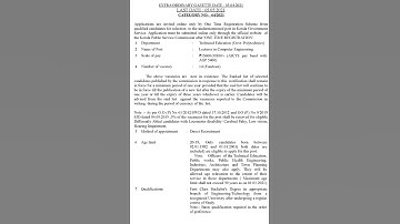 Kerala PSC Notification 064/2021 Lecturer in Computer Engineering