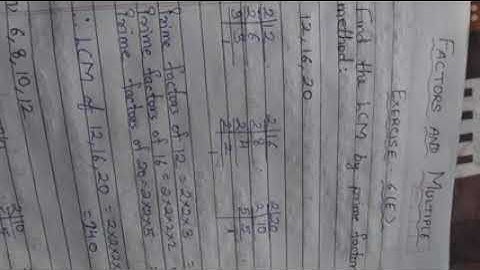 class 4 mathematics chapter 6 Factors and Multiple exercise 6 E