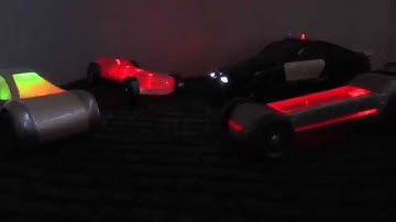 Pinewood Derby Cars with LED lights!