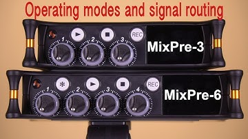 Sound Devices MixPre-3 and MixPre-6 Modes and signal routing