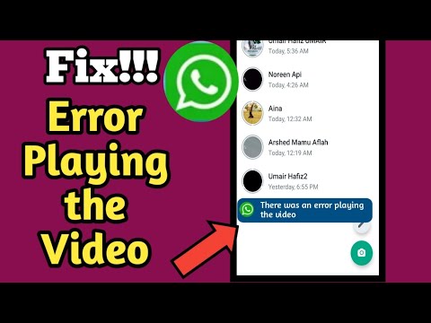 How To Fix_ There Was An Error Playing The Video In Whatsapp || Whatsapp Status Problem Fix 2022