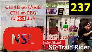 [Minor interference] SMRT Kawasaki CSR Qingdao Sifang (KSF) C151B 667/668 City Hall to Dhoby Ghaut