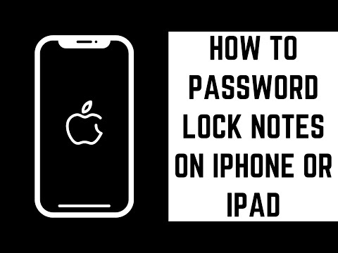 How to Password Lock Notes on iPhone or iPad