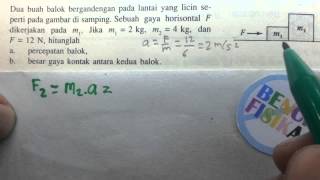 Belajar fisika online dengan konsep mudah mencari percepatan gaya
kontak pada balok cepat. materi di video berikut adalah tentang hukum
newton ...