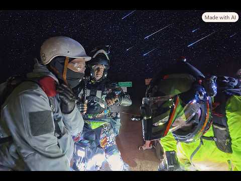 Perseid meteor shower EUC all night ride adventure