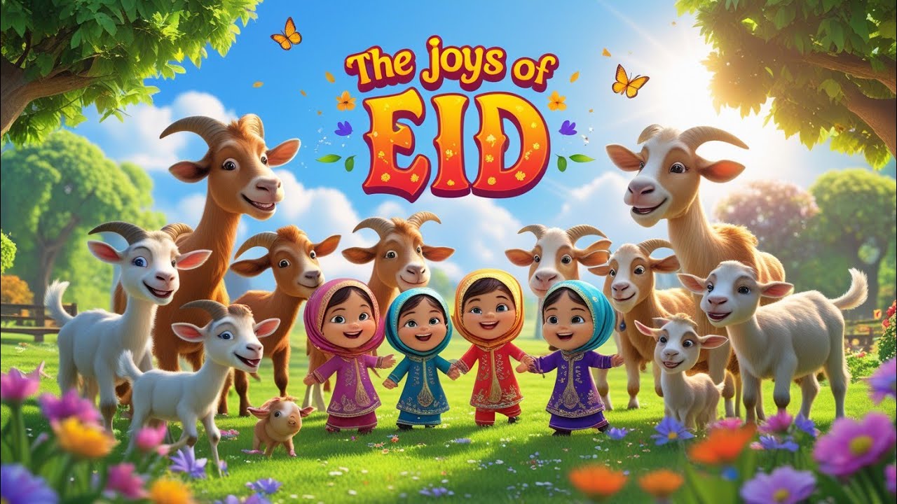 The Joy Of Eid 🐐| Eid ul Adha Nursery Rhyme & Kids Song | Fun Cartoon for Toddlers & Babies | pome