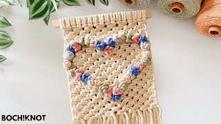 Famous How To Make A Macrame Rose Knot Heart-Shaped Wall Hanging Wealth