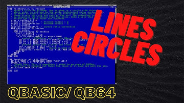 How to Draw A LINE And CIRCLE / Graphics In QB64 or QBasic