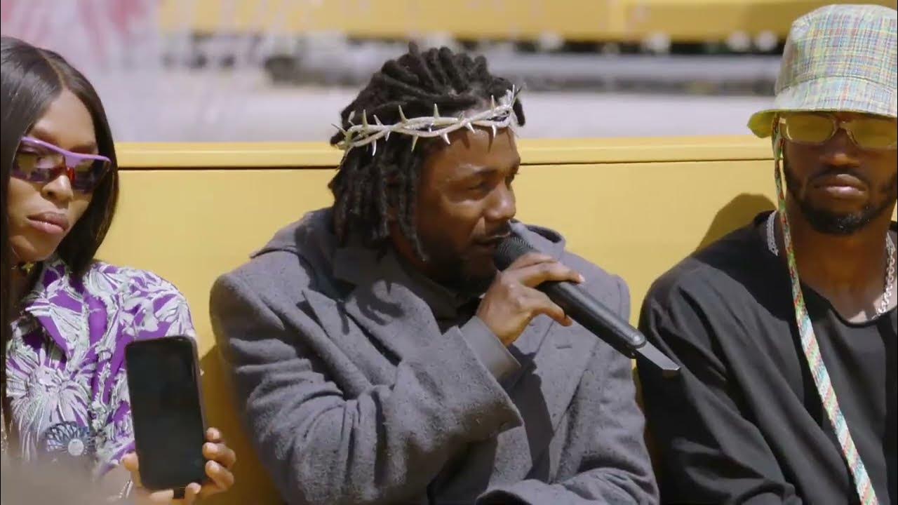 Kendrick Lamar's live at the Louis Vuitton fashion show