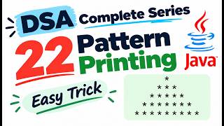 DSA | Patterns in java | Part -4