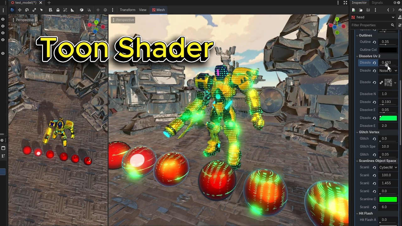 I spent over a week for this toon shader - indie dev log - YouTube